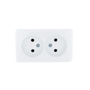 Розетка 2-м ОП Viola 16А IP20 без заземл. бел. LEZARD 751-0200-128