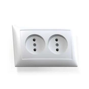Розетка 2-м СП Селена РС16-371 16А IP20 бел. Кунцево 8115