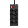 Сетевой фильтр Buro 800SH-3-B 3м (8 розеток) черный (коробка)