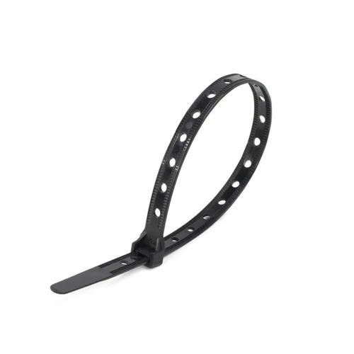 Хомут нейлоновый КСО"Multihole" 10х200 черн. (уп.100шт) Fortisflex 81156