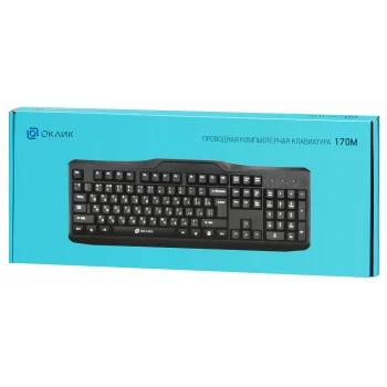 Клавиатура Оклик 170M черный USB (855272)