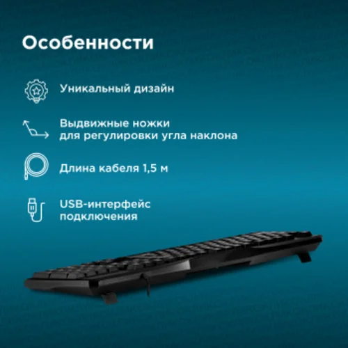Клавиатура Оклик 170M черный USB (855272)