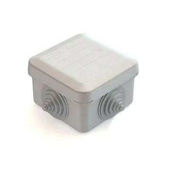 Коробка распаячная для наружного монтажа 70х70х40мм IP55 4 гермоввода с защелк. крышкой CHINT 882001