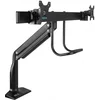 Кронштейн для мониторов Kromax OFFICE-20 черный 17"-35" макс.10кг настольный поворот и наклон