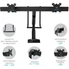 Кронштейн для мониторов Kromax OFFICE-20 черный 17"-35" макс.10кг настольный поворот и наклон