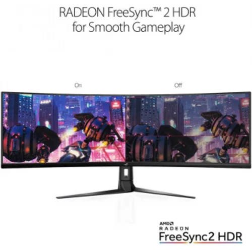 Монитор Asus 49" ROG Strix XG49VQ черный VA LED 32:9 HDMI M/M матовая HAS Piv 450cd 3840x1080 144Hz