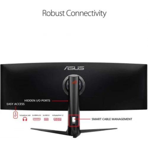 Монитор Asus 49" ROG Strix XG49VQ черный VA LED 32:9 HDMI M/M матовая HAS Piv 450cd 3840x1080 144Hz