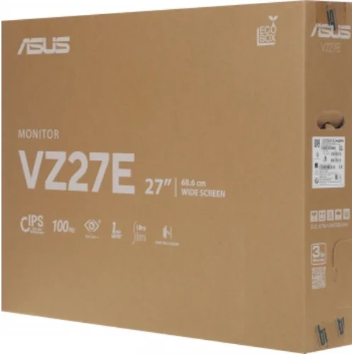 Монитор Asus 27" VZ27EHF-W черный IPS LED 16:9 HDMI матовая 1300:1 250cd 178гр/178гр 1920x1080 100Hz