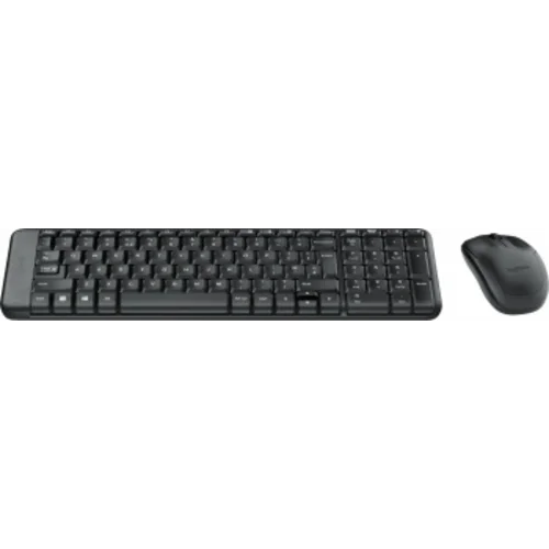 Клавиатура + мышь Logitech MK220 клав:черный мышь:черный USB беспроводная (920-003161)