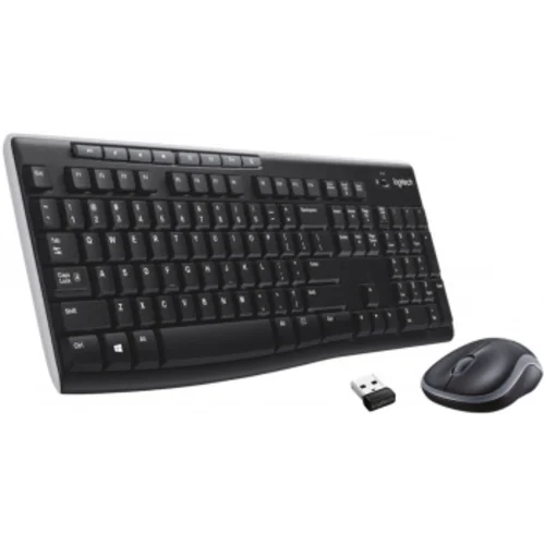 Клавиатура + мышь Logitech MK270 клав:черный мышь:черный USB беспроводная Multimedia (920-004518)