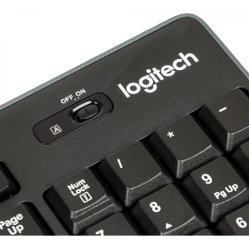 Клавиатура + мышь Logitech MK270 клав:черный мышь:черный USB беспроводная Multimedia (920-004518)