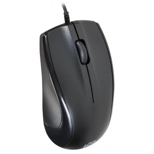 Мышь Оклик 185M черный оптическая (1200dpi) USB для ноутбука (3but)