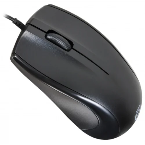 Мышь Оклик 185M черный оптическая (1200dpi) USB для ноутбука (3but)