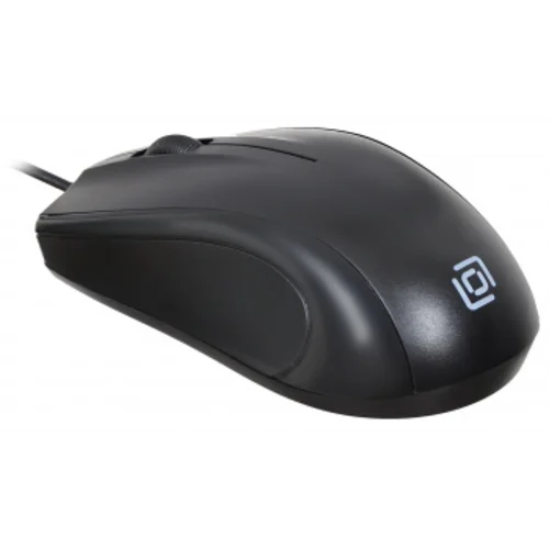 Мышь Оклик 185M черный оптическая (1200dpi) USB для ноутбука (3but)