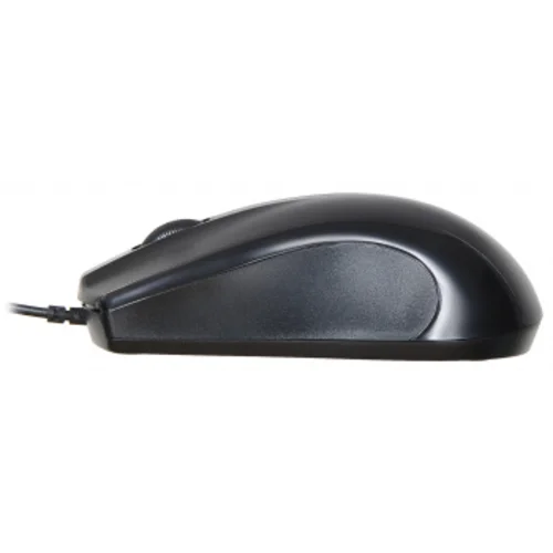 Мышь Оклик 185M черный оптическая (1200dpi) USB для ноутбука (3but)