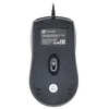 Мышь Оклик 185M черный оптическая (1200dpi) USB для ноутбука (3but)