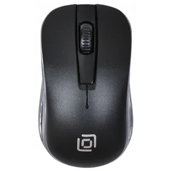 Мышь Оклик 445MW черный оптическая (1600dpi) беспроводная USB (3but)