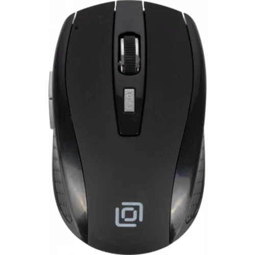 Мышь Оклик 455MW черный оптическая (1600dpi) беспроводная USB для ноутбука (6but)