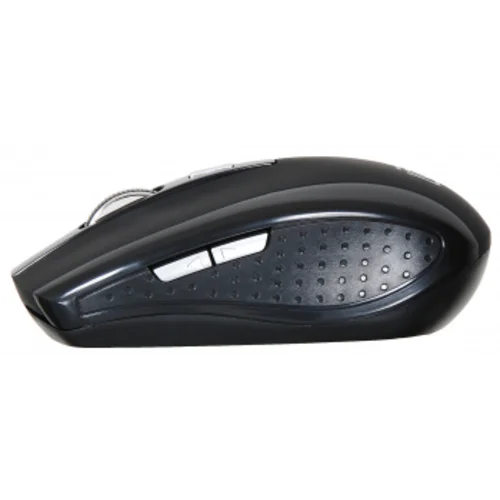 Мышь Оклик 455MW черный оптическая (1600dpi) беспроводная USB для ноутбука (6but)