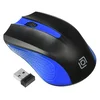 Мышь Оклик 485MW черный/синий оптическая (1000dpi) беспроводная USB для ноутбука (3but)