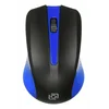 Мышь Оклик 485MW черный/синий оптическая (1000dpi) беспроводная USB для ноутбука (3but)