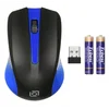 Мышь Оклик 485MW черный/синий оптическая (1000dpi) беспроводная USB для ноутбука (3but)