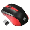 Мышь Оклик 485MW черный/красный оптическая (1600dpi) беспроводная USB для ноутбука (3but)