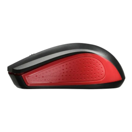Мышь Оклик 485MW черный/красный оптическая (1600dpi) беспроводная USB для ноутбука (3but)