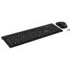 Клавиатура + мышь Оклик 250M клав:черный мышь:черный USB беспроводная slim (997834)