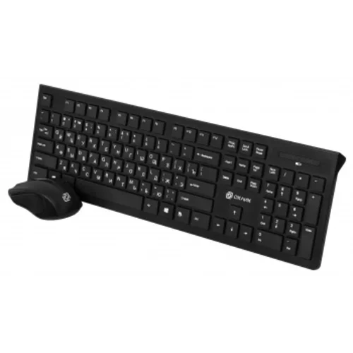 Клавиатура + мышь Оклик 250M клав:черный мышь:черный USB беспроводная slim (997834)