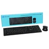 Клавиатура + мышь Оклик 250M клав:черный мышь:черный USB беспроводная slim (997834)