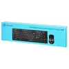 Клавиатура + мышь Оклик 250M клав:черный мышь:черный USB беспроводная slim (997834)