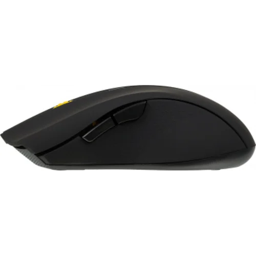 Мышь Оклик 495MW черный/золотистый оптическая (1600dpi) беспроводная USB для ноутбука (6but)