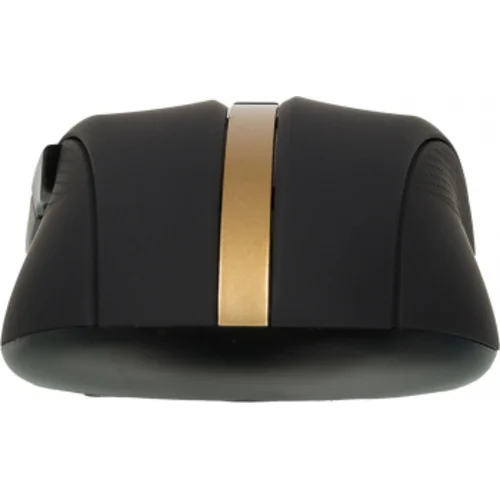 Мышь Оклик 495MW черный/золотистый оптическая (1600dpi) беспроводная USB для ноутбука (6but)