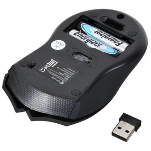 Мышь Оклик 495MW черный/золотистый оптическая (1600dpi) беспроводная USB для ноутбука (6but)