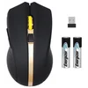 Мышь Оклик 495MW черный/золотистый оптическая (1600dpi) беспроводная USB для ноутбука (6but)