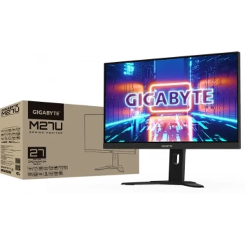Монитор Gigabyte 27" M27U черный IPS LED 1ms 16:9 HDMI M/M матовая HAS 400cd 178гр/178гр 3840x2160 1