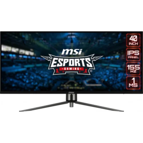 Монитор MSI 40" MAG401QR черный IPS LED 1ms 21:9 HDMI M/M матовая 400cd 178гр/178гр 3440x1440 155Hz