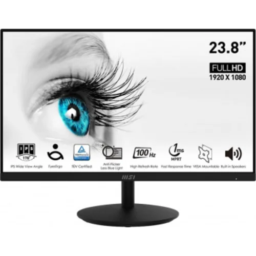 Монитор MSI 23.8" Pro MP242A черный IPS LED 1ms 16:9 HDMI M/M 300cd 178гр/178гр 1920x1080 100Hz VGA