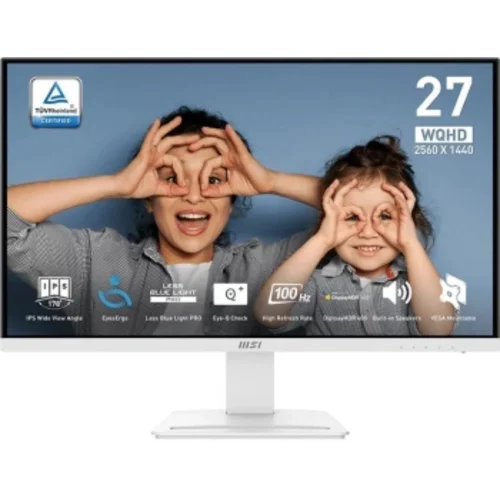 Монитор MSI 27" Pro MP273QW E2 белый IPS LED 1ms 16:9 HDMI M/M матовая 1300:1 400cd 178гр/178гр 2560