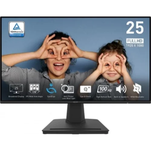 Монитор MSI 24.5" Pro MP252 черный IPS LED 1ms 16:9 HDMI M/M 300cd 178гр/178гр 1920x1080 100Hz DP FH