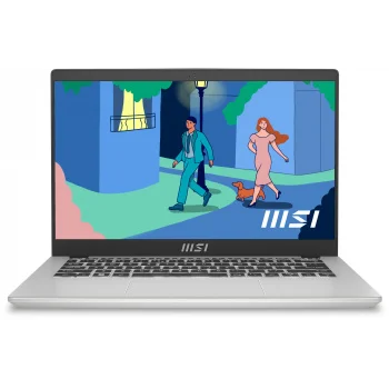 Ультрабук MSI Modern 14 C12MO-690RU Core i3 1215U 8Gb SSD256Gb Intel UHD Graphics 14" IPS FHD Windows 11 Prof silver WiFi BT Cam (9S7-14J111-690)
