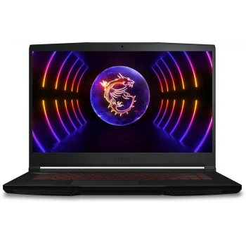 Ноутбук MSI GF63 Thin 12UCX-1037XRU Core i5 12450H 16Gb SSD256Gb NVIDIA GeForce RTX 2050 4Gb 15.6 IPS FHD Free DOS black WiFi BT Cam (9S7-16R821-1037)