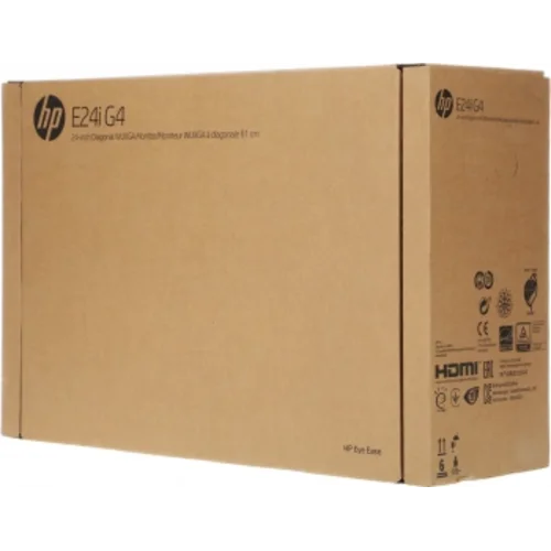 Монитор HP 24" E24i G4 черный IPS LED 16:10 HDMI матовая HAS Piv 250cd 178гр/178гр 1920x1200 60Hz VG