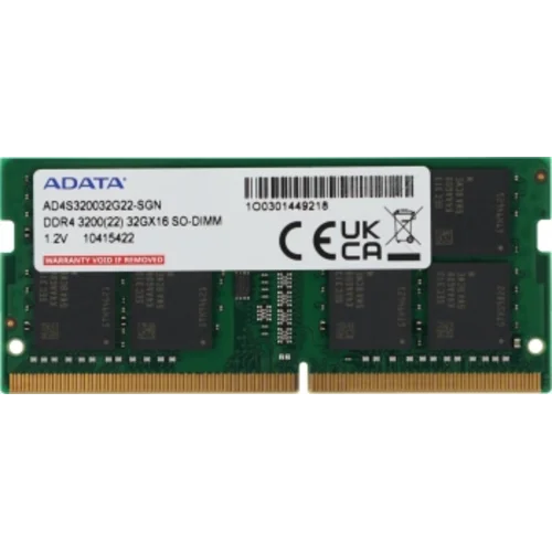 Память DDR4 32Gb 3200MHz A-Data AD4S320032G22-SGN RTL PC4-25600 CL22 SO-DIMM 260-pin 1.2В