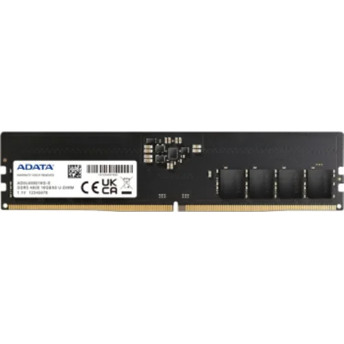Память DDR5 16GB 4800MHz A-Data AD5U480016G-S RTL PC5-38400 CL40 DIMM 288-pin 1.1В