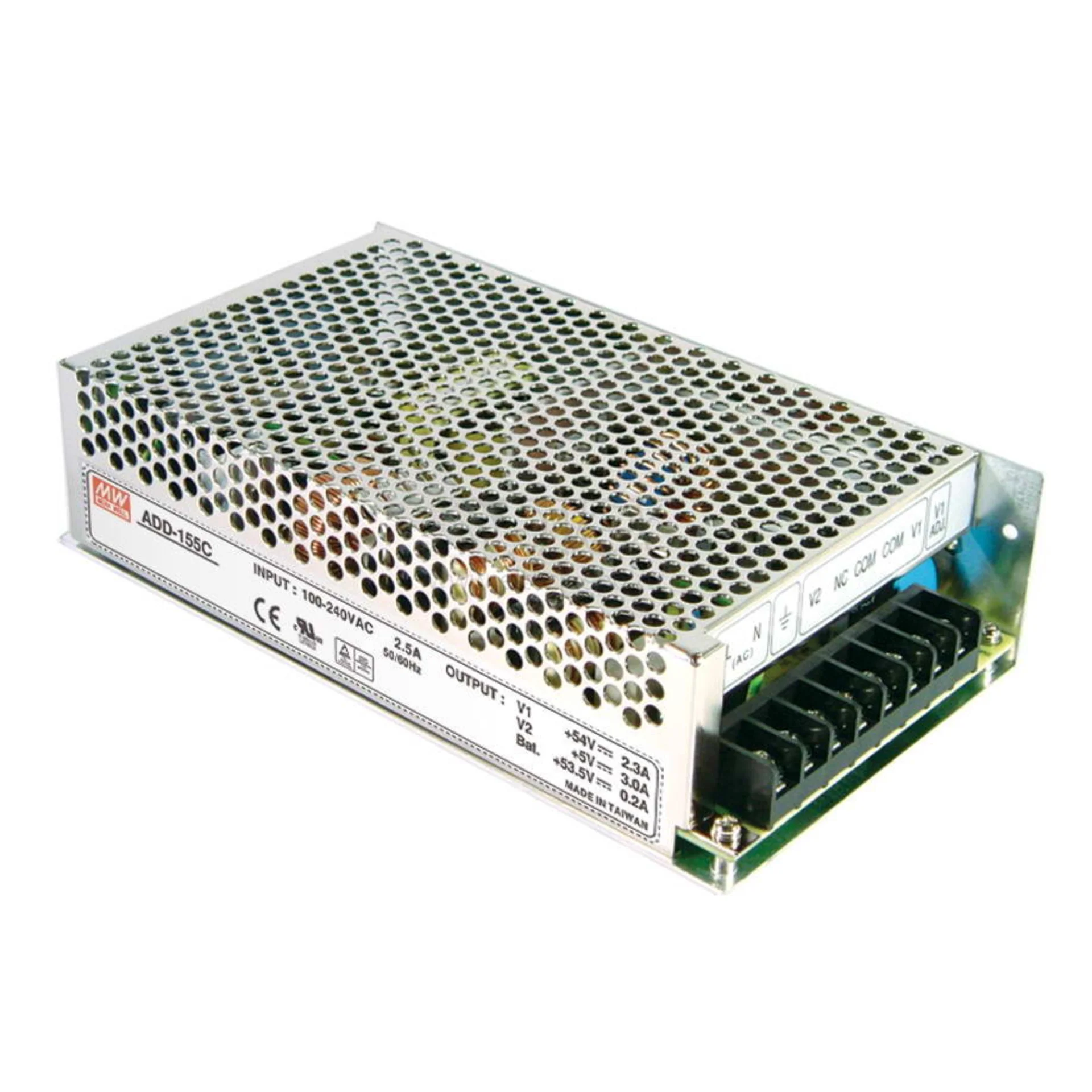 ADD-155С Источник питания с функцией ИБП, Вых 54/5/53.5 Вольт, 149.9 Вт. Mean Well