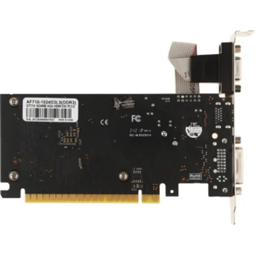 Видеокарта Afox PCI-E 2.0 AF710-1024D3L5 NVIDIA GeForce GT 710 1Gb 64bit GDDR3