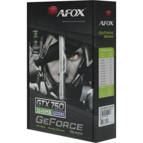 Видеокарта Afox PCI-E 3.0 AF750-2048D5H6-V3 NVIDIA GeForce GTX 750 2Gb 128bit GDDR5