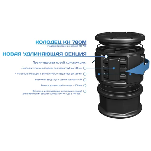 Удлиняющая секция колодца КН-780М